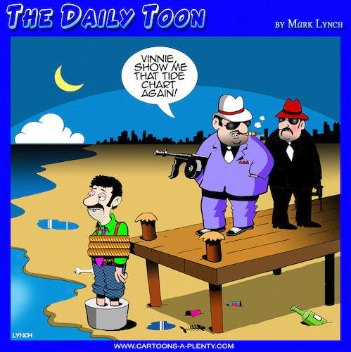 Cartoon: Mafia hit (medium) by toons tagged mafia,tide,chart,whack,mafia,tide,chart,whack