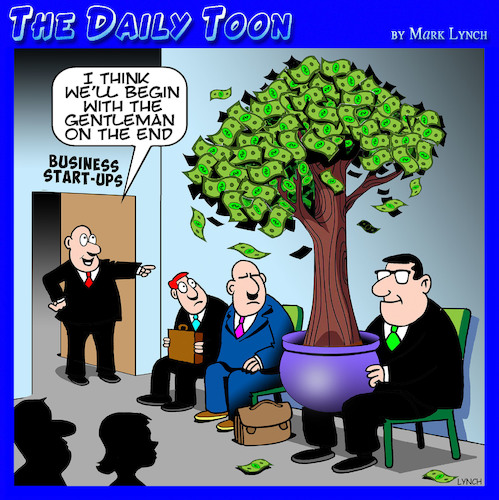 Cartoon: Money tree (medium) by toons tagged business,start,ups,money,tree,new,business,start,ups,money,tree,new