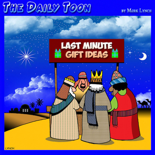 Cartoon: Nativity scene (medium) by toons tagged three,wise,men,three,wise,men