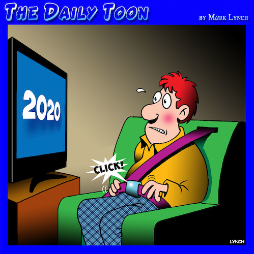 Cartoon: New Year (medium) by toons tagged 2020,new,year,seatbelts,2020,new,year,seatbelts