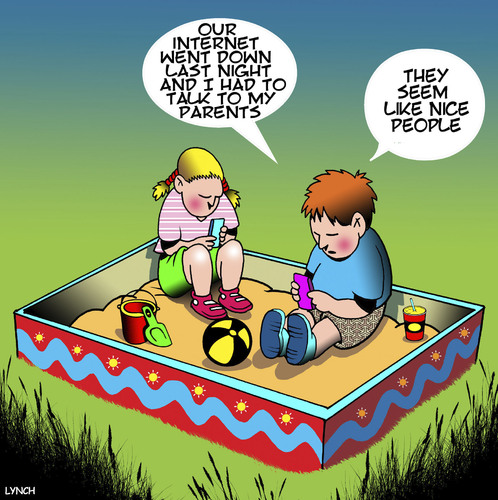 Cartoon: Nice people (medium) by toons tagged no,internet,access,online,smart,phones,addicted,sandpit,wi,fi,children,playing,no,internet,access,online,smart,phones,addicted,sandpit,wi,fi,children,playing