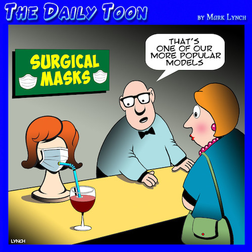 Cartoon: Surgical masks (medium) by toons tagged wine,covid,masks,surgical,protection,surgeons,mask,coronavirus,drinking,wine,covid,masks,surgical,protection,surgeons,mask,coronavirus,drinking