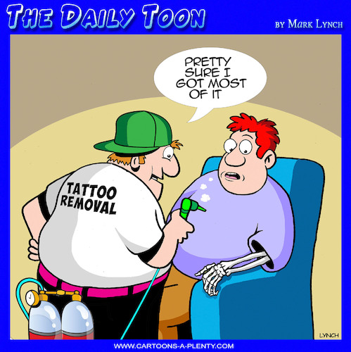 Cartoon: Tattoo removal (medium) by toons tagged tattoos,cosmetic,surgery,tattoos,cosmetic,surgery