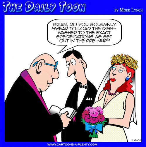 Cartoon: Wedding vows (medium) by toons tagged loading,dishwasher,marriage,vows,loading,dishwasher,marriage,vows