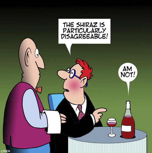 Cartoon: Wine (medium) by toons tagged wine,snob,shiraz,red,disagreement,waiters,wine,snob,shiraz,red,disagreement,waiters