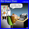 Cartoon: Animal research (small) by toons tagged monkeys,typewriters,animal,experiments,typing,antiques,apes,evolution