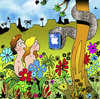 Cartoon: apple ipad (small) by toons tagged adam,and,eve,ipad,iphone,ipod,apple,computer,tablets