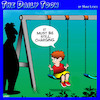 Cartoon: Battery charging (small) by toons tagged playground,swings,battery,charger,children,playing