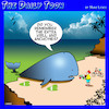 Cartoon: Beached whale (small) by toons tagged whales,pizza,krill,anchovies