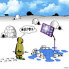 Cartoon: Bugger! (small) by toons tagged global,warming,solar,heating,panels,energy,igloos,eskimos,north,pole,swearing
