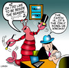 Cartoon: By the seaside (small) by toons tagged lobster,singing,crustacian,performer,talent,agency,dancing