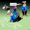 Cartoon: Chalk outline (small) by toons tagged selfie,deceased,police,murder,scene