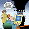 Cartoon: computer upgrade (small) by toons tagged computer,upgrade,environment,computes,ipad,tablet