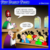 Cartoon: Congregation (small) by toons tagged church,texting,praying