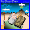 Cartoon: Copyright (small) by toons tagged ten,commandments,copyright,moses