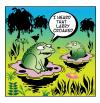 Cartoon: croaked (small) by toons tagged frogs,toads,water,lillies,animals,death,croaked