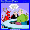 Cartoon: Devils advocate (small) by toons tagged satin,lawyers,barristers,lucifer