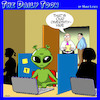 Cartoon: Diversity hire (small) by toons tagged workplace,diversity,diverse,office,aliens