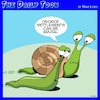 Cartoon: Divorce settlement (small) by toons tagged divorcee,snails,lost,the,house