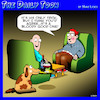 Cartoon: Dog tricks (small) by toons tagged dogs,wine,trained,dog,new,tricks