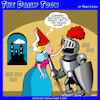 Cartoon: Empty shell (small) by toons tagged knights,fair,maidens,princess,taverns