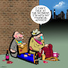 Cartoon: Financial advisor (small) by toons tagged financial,advice,tramps,begging,advisor