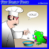 Cartoon: Fly in soup (small) by toons tagged chef,soup,frogs,voila,cooking