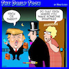 Cartoon: Halloween (small) by toons tagged trump,tweets,magician,trick,or,treat