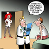 Cartoon: Heart attack (small) by toons tagged cardiology,sexy,nurse,heart,attack,stress,test