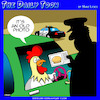 Cartoon: Highway patrol (small) by toons tagged chickens,licence,id,identification,papers,photo,roosters
