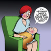 Cartoon: House white (small) by toons tagged breast,feeding,house,wine,babies,white
