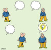 Cartoon: idea man (small) by toons tagged thought bubble comic ideas man thinking light bulb idea thoughts comics revelation watch this space thoughtless dumb