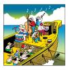 Cartoon: jazzed up slave ship (small) by toons tagged jazz,music,musicians,trumpet,slavery,slave,ship,bands,drums,oceans,cruising