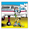 Cartoon: Lemming Air (small) by toons tagged lemmings,airlines,air,travel,airliners,first,class,business,cattle,flight,attendants,pilots,aircrew,safety