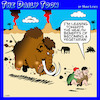 Cartoon: Mammoth (small) by toons tagged vegetarians,caveman,dinosaur,vegans