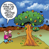 Cartoon: Money on trees (small) by toons tagged money,cash,euros,trees,savings
