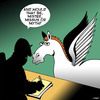 Cartoon: Myth (small) by toons tagged pegasus,flying,horse,myths,animals,horses,application,form