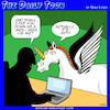 Cartoon: Myths (small) by toons tagged mythical,creatures,pronouns,pegasus,unicorns,job,applications