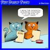 Cartoon: nine lives (small) by toons tagged cats,cat,food,goldfish,cafe,menu