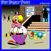 Cartoon: No pets allowed (small) by toons tagged clowns,ballon,animals,circus,apartment,for,tent,no,pets,allowed,landlady