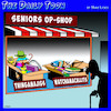 Cartoon: Opportunity shop (small) by toons tagged seniors,aged,retail,knick,knacks