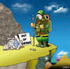 Cartoon: out of order (small) by toons tagged guru,out,of,order,mountaineering,climbing,absailing,mountains,information,wise,man,tribal,elder