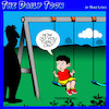 Cartoon: Playground swings (small) by toons tagged playgrounds,computers,millennials,children,kids