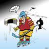 Cartoon: Puck (small) by toons tagged ice,hockey,swearing,puck