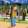 Cartoon: Read the instructions (small) by toons tagged cemetery,headstones,failed,to,read,the,instructions,death,afterlife