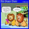 Cartoon: Ringtones (small) by toons tagged in,the,jungle,mighty,lions,ringtones,smart,phones