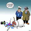Cartoon: Snowman suicide (small) by toons tagged snowman,hairdryer,suicide,police,detective,depression,note