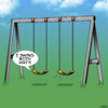 Cartoon: Swings both ways (small) by toons tagged swingers,bisexual,gay,playground,equipment,swing