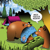 Cartoon: Tacos (small) by toons tagged tacos,bears,burritos,sleeping,bag,campers,animals