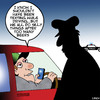 Cartoon: Texting while driving (small) by toons tagged texting highway patrol while driving drunk driver